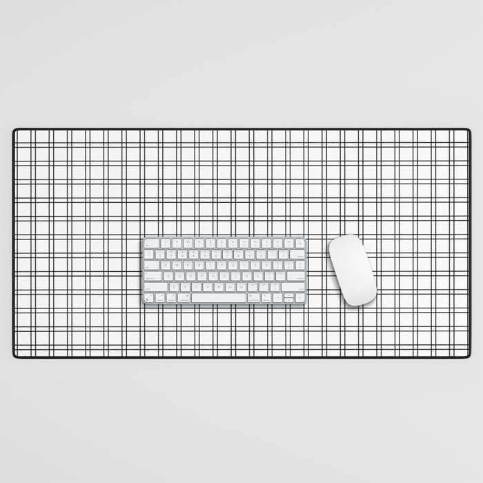 Small Grid Pattern Desk Mat