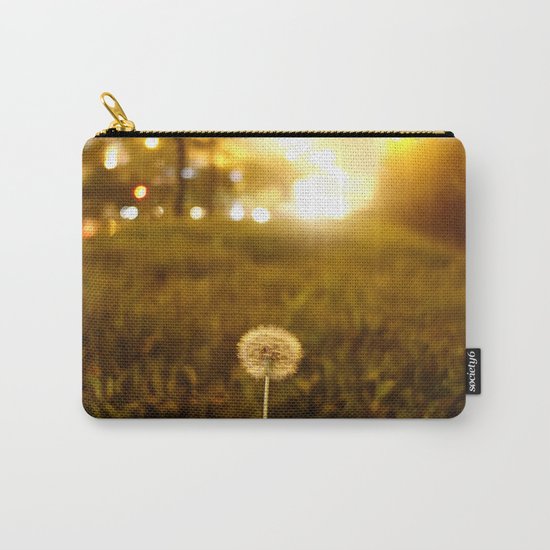 Golden Dandelion Sunset Carry-All Pouch