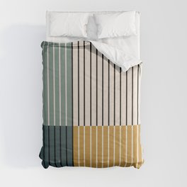 Color Block Line Abstract VIII Comforter