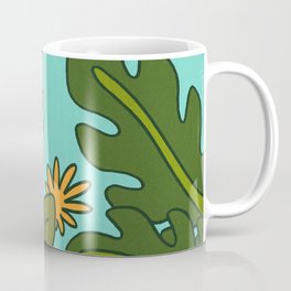 Beach Ocean Landscape Plants Nature Retro 70s Mug