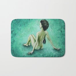 Green Curves / Nude Woman Series Bath Mat