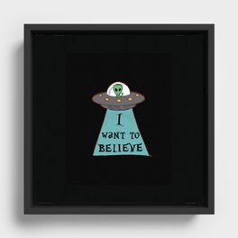 Blink 182 - Aliens Exist Framed Canvas