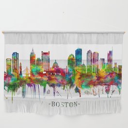 Boston Massachusetts Skyline Wall Hanging