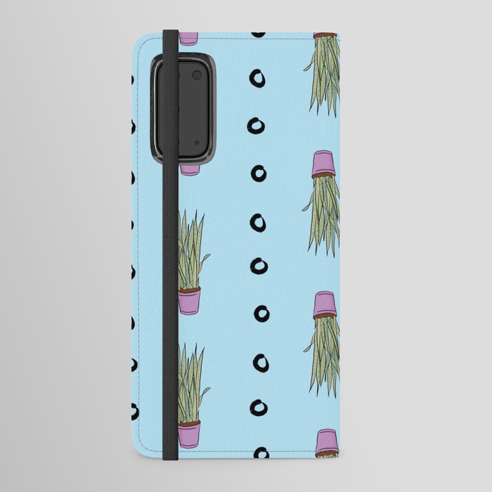 Potted Snake Plant Pattern Android Wallet Case