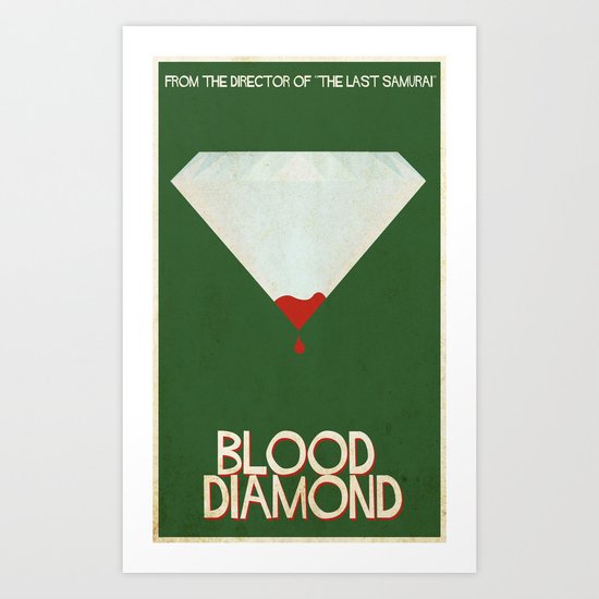 Blood Diamond Art Print