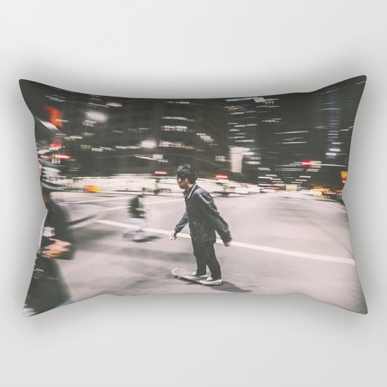 Skate in street 4 Rectangular Pillow