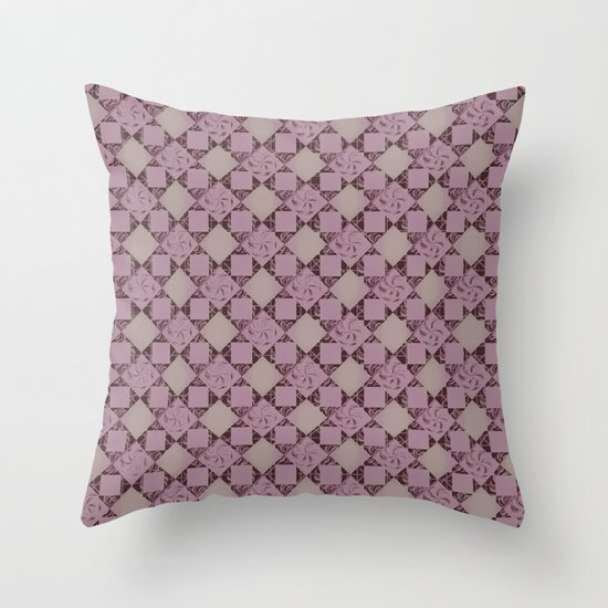 pattern (pale pink#2) Throw Pillow