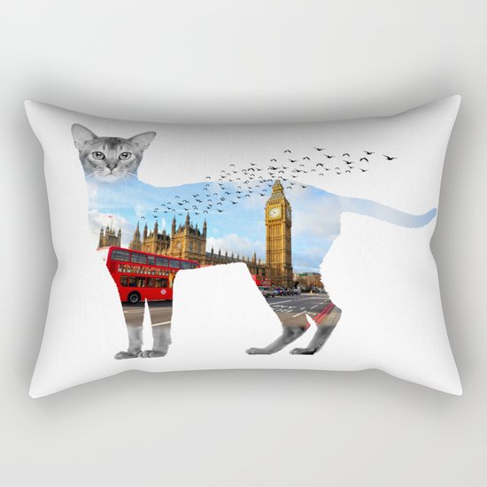 London cat Rectangular Pillow