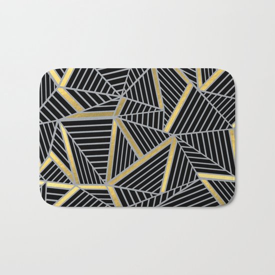 Ab 2 Silver and Gold Bath Mat
