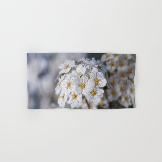 Bridal Wreath macro Hand & Bath Towel