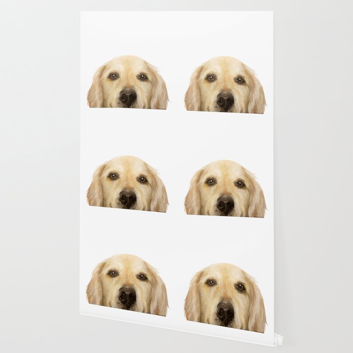 Golden Retriever Dog Illustration Original Painting Print
