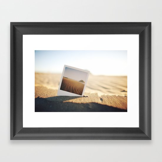Morro Bay Polaroid Framed Art Print