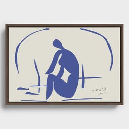 Bather in the Reeds - Matisse Blue Nudes Framed Canvas