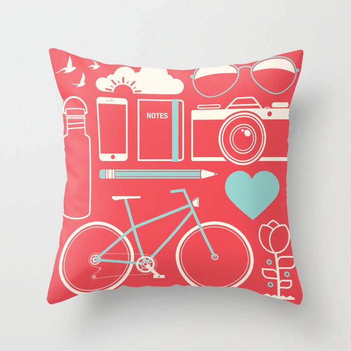 the Excursionist Throw Pillow