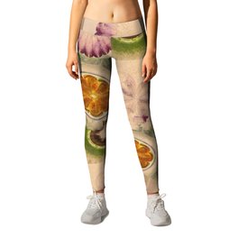 Carpincho Wraith Flower  ID:16165-041255-38370 Leggings | Constitution, Other, Abstract, Top Notchpropertyseduction, Painting, Watercolor, Artwork, Paintingmultitudinous, Composition, Subdivisions 