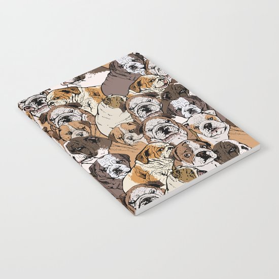 Social English Bulldog Notebook