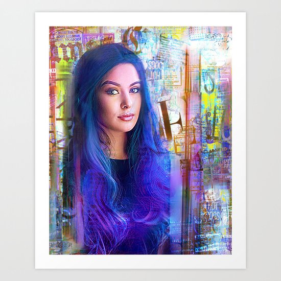 Blue of you Art Print