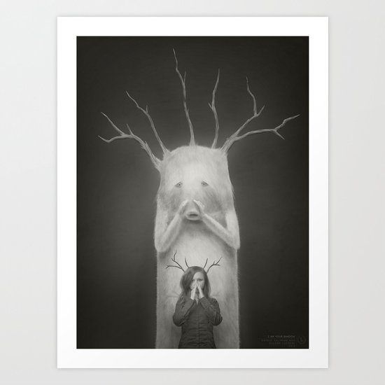 I am Your Shadow Art Print