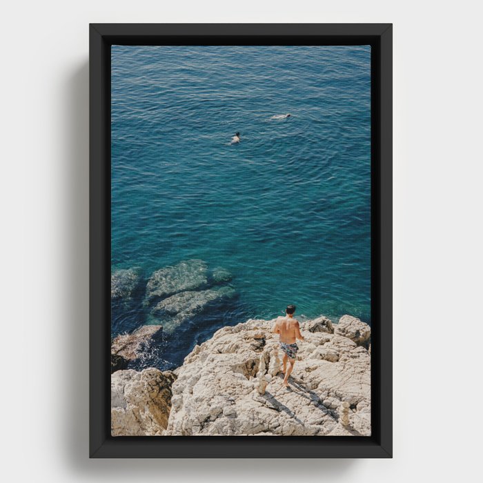 Swim Framed Canvas