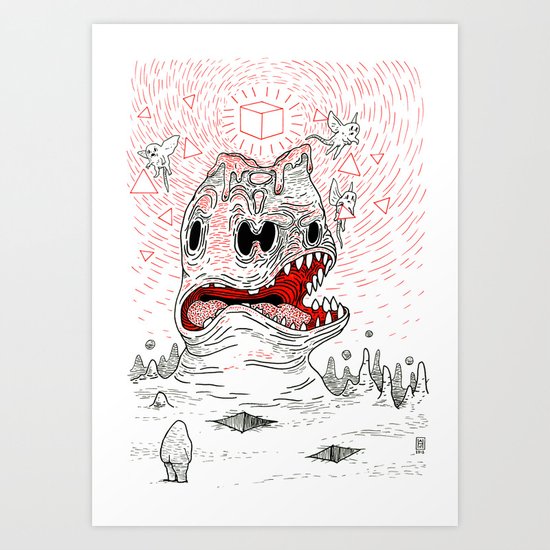 Triangles Are Tasty Art Print