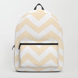 Papaya whip - pink color - Zigzag Chevron Pattern Backpack