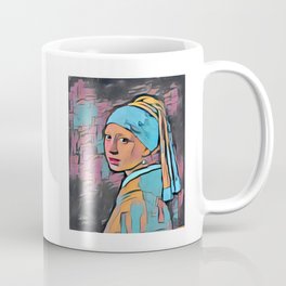 Girl With a Pearl Ear Ring by Vermeer - Structuralized Coffee Mug