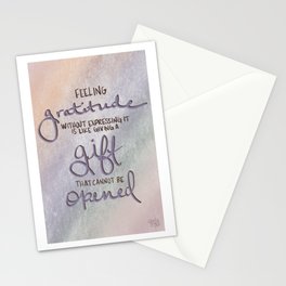 Gratitude Quote Stationery Cards