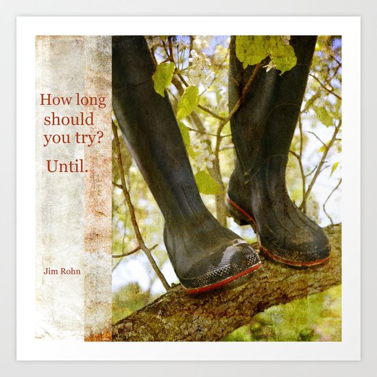 How long should you try? Art Print