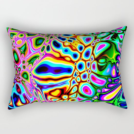 Spectral Abstract Rectangular Pillow
