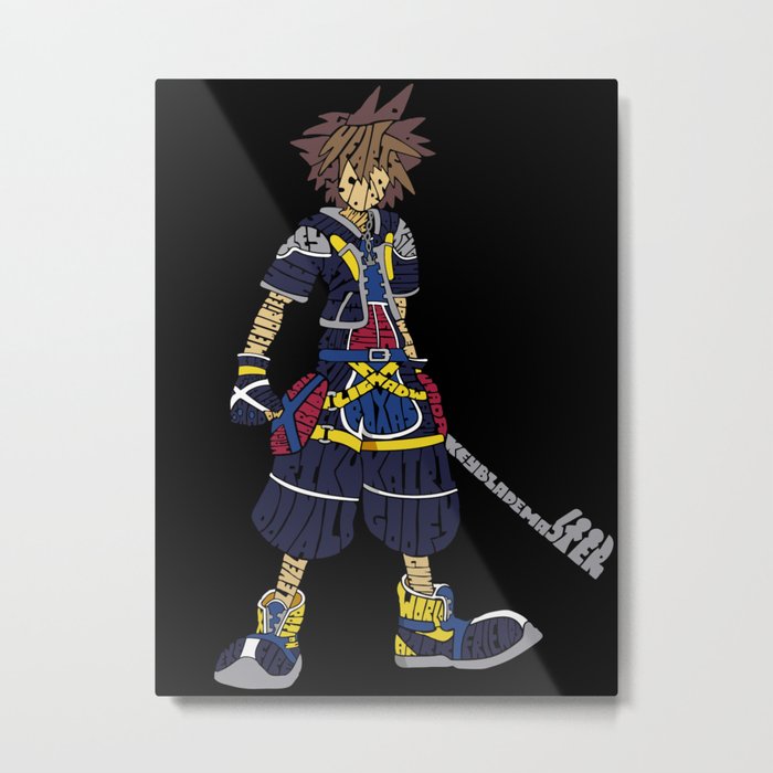 Kingdom Hearts: Sora Metal Print