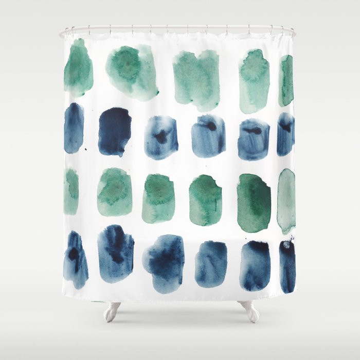 17  Minimalist Art 220419 Abstract Expressionism Watercolor Painting Valourine Design  Shower Curtain
