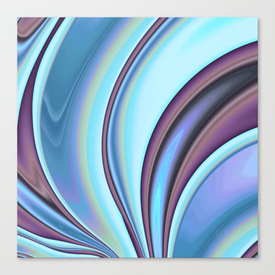 Abstract Fractal Colorways 02PrBl Canvas Print