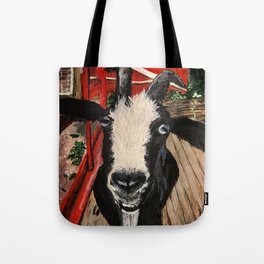 “The Greatest of All Time” Goat Painting Tote Bag