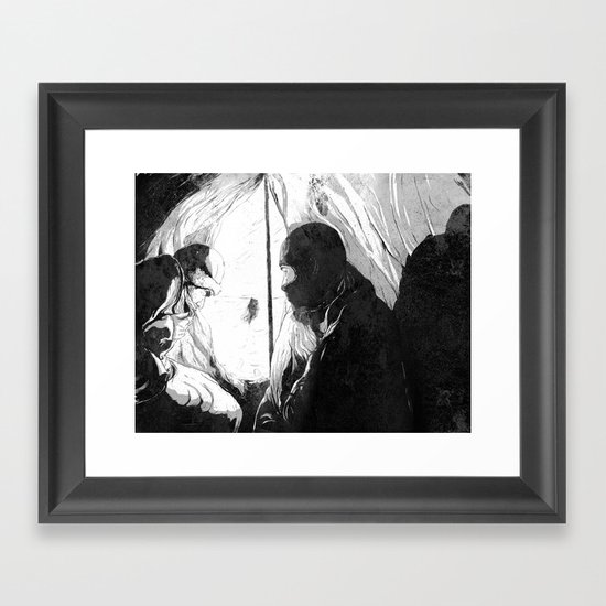 I May Be Some Time. Framed Art Print