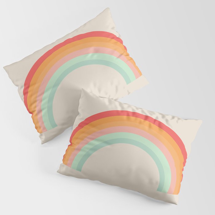 Vintage Rainbow Pillow Sham
