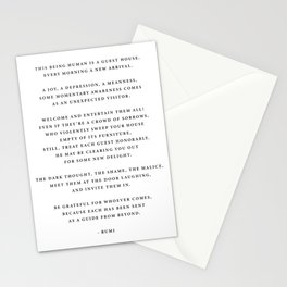 The Guest House - Rumi Stationery Card
