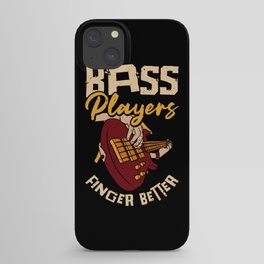 Bass Player Finger Bass Guitar Musician iPhone Case