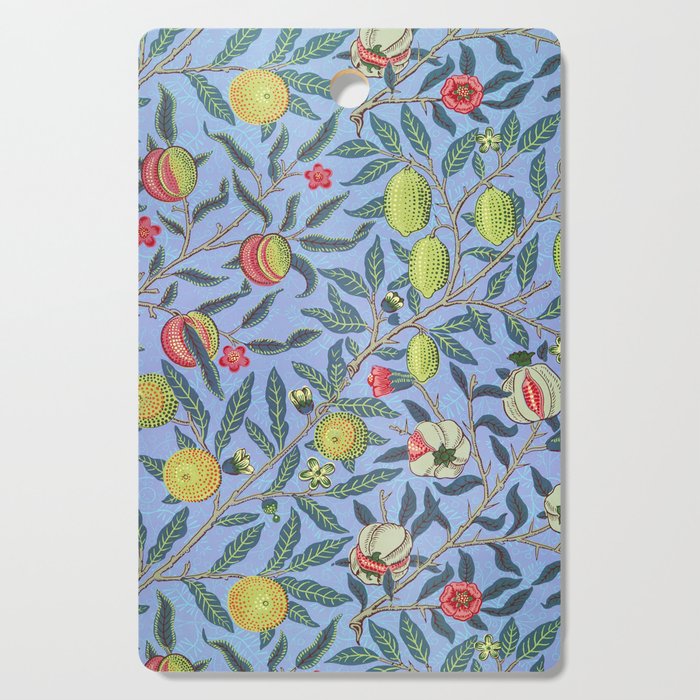 Fruit (Or Pomegranate) Illustration Art Print By William Morris Cutting Board
