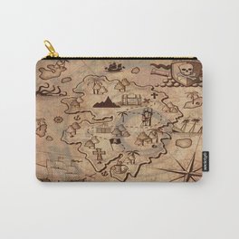 Pirate Map Carry-All Pouch | Grunge, Piratemap, Parchment, Vintage, Graphicdesign 