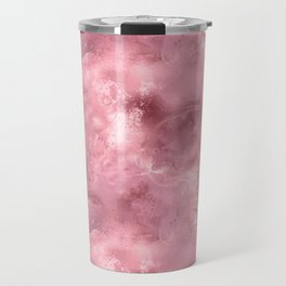 Glam Pink Metallic Foil Texture Travel Mug