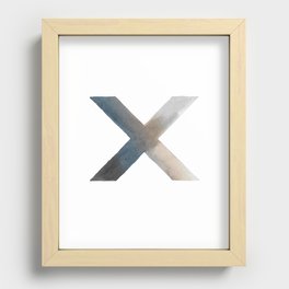 X Recessed Framed Print