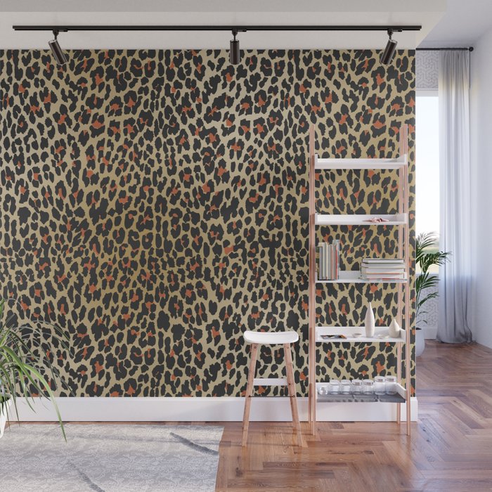 Leopard Skin Print Wall Mural