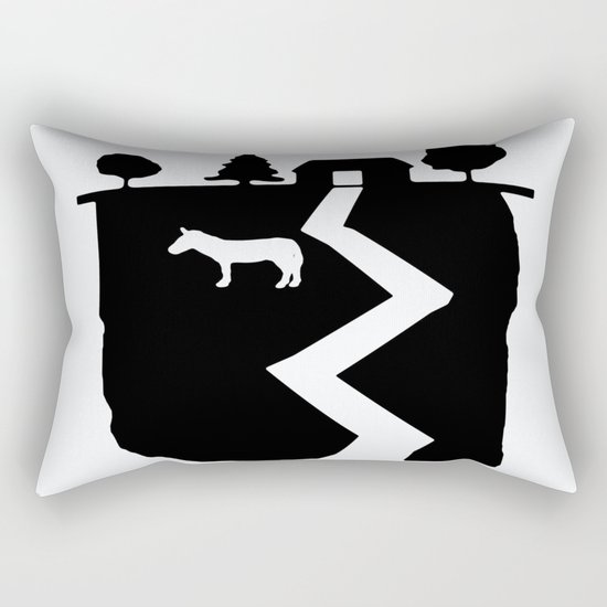 Farm On The Edge Of The World Rectangular Pillow