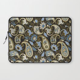 Elegant Paisley Pattern Black  Laptop Sleeve