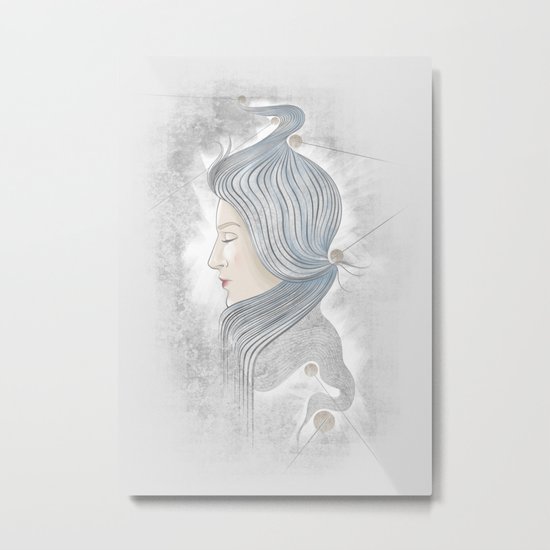 The waterfall of Subconsciousness Metal Print