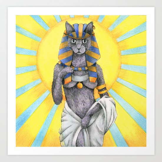 Lady Bast Art Print