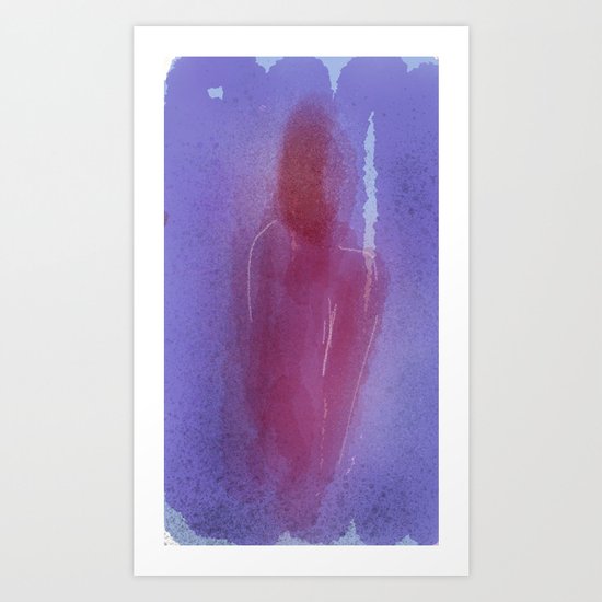 Purple Figure Study Art Print