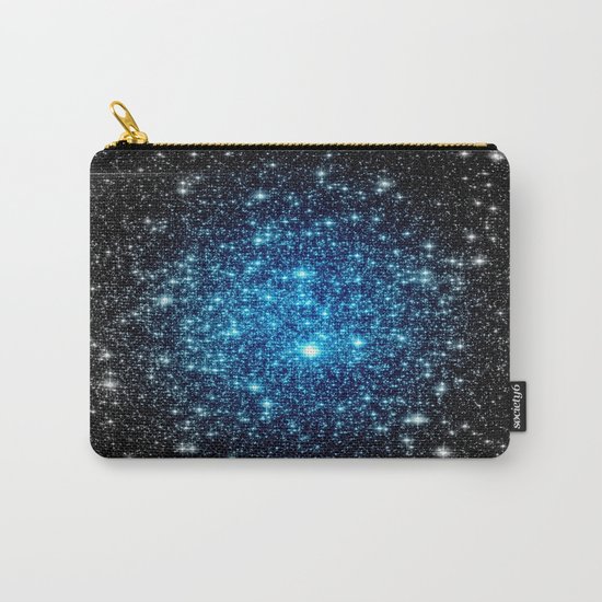 GaLaXY Sparkle Stars : Blue Pop of Color Carry-All Pouch
