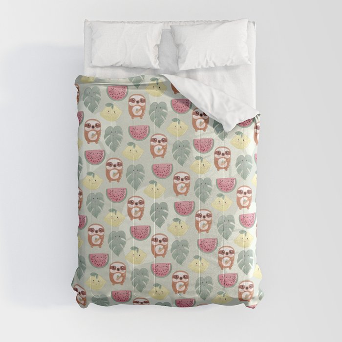 Sloth pattern Comforter