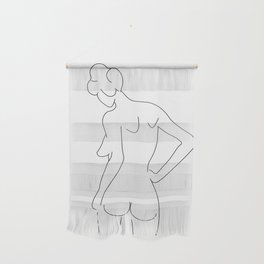 Woman By Line Wall Hanging